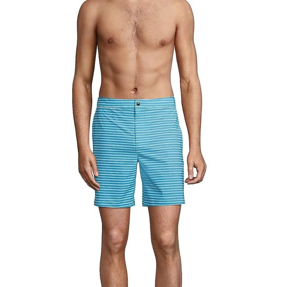 NWT Lands' End Men's Lined 7in Hybrid Swim Shorts Swim Trunks Size M $70 FLF100 - Picture 4 of 5